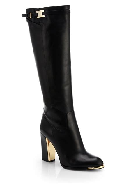 michael kors womens knee high boots|michael kors thigh high boots.